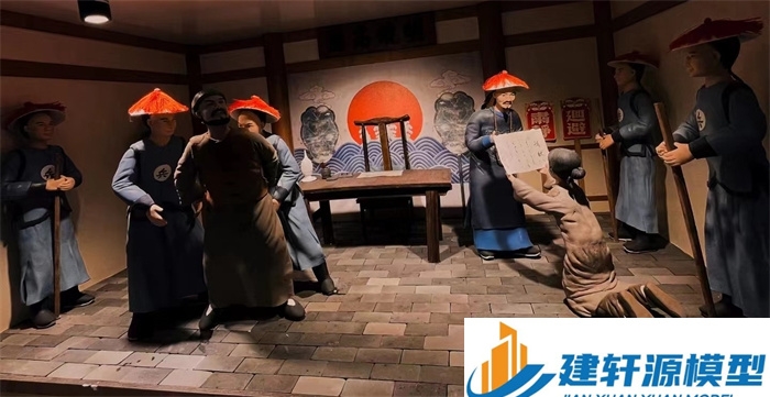 康保陈规除恶绅微缩场景